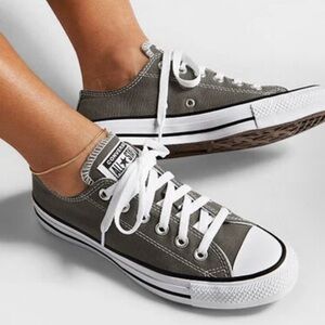 Converse Mens Charcoal Canvas Sneakers